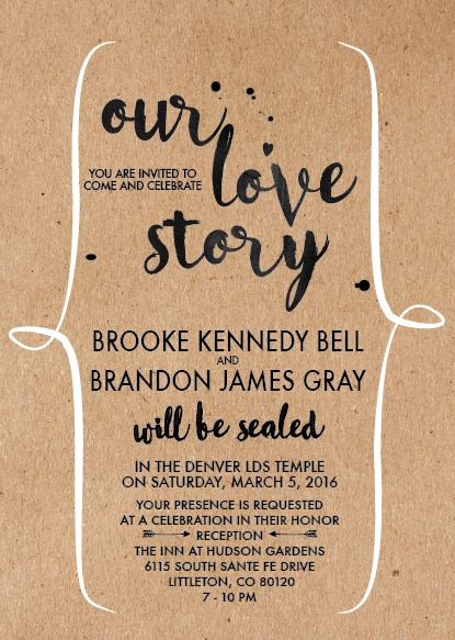 Brooke and Brandon | Utah Announcements