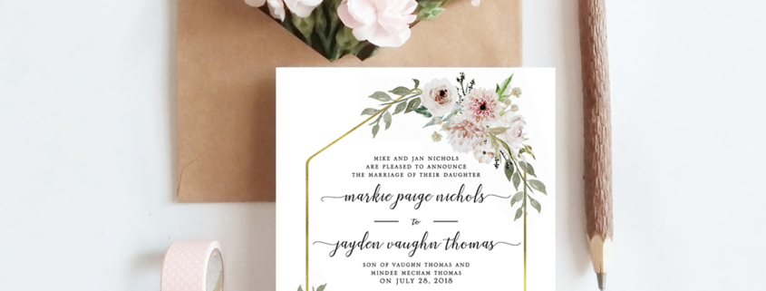 Floral Wedding Invitations